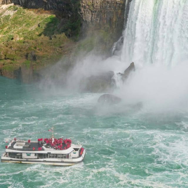 Niagara Falls: Boat Cruise with Skylon Tower + Journey Behind the Falls Tour - Photo 1 of 9